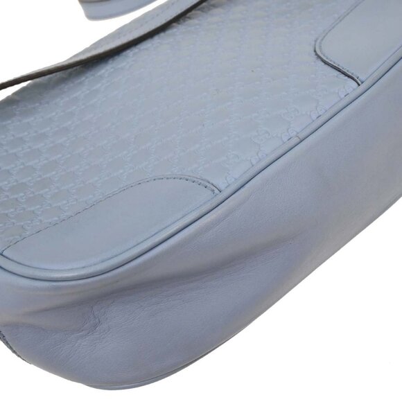 Gucci Light Blue Micro Guccissima Crossbody Bag 449413 213317 115939 - Picture 5 of 10